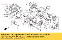 lager, 40x62x12 van Honda, met onderdeel nummer 91051HP1003, bestel je hier online: