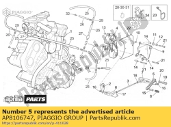 Aprilia AP8106747, Alavanca de velocidades, OEM: Aprilia AP8106747