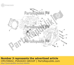 Aprilia CM159602, Cilindervoetpakking 0,5, OEM: Aprilia CM159602
