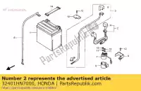 32401HN7000, Honda, geen beschrijving beschikbaar op dit moment honda trx 350 400 2004 2005 2006 2007, Nieuw