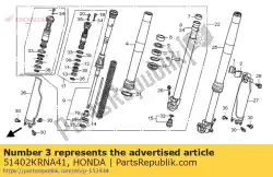 Qui puoi ordinare primavera, fr. Fork (showa) da Honda , con numero parte 51402KRNA41: