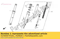 Here you can order the fork assy., r. Fr. From Honda, with part number 51400KTF641: