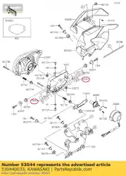 Aquí puede pedir ajuste, l = 90 klx250s9f de Kawasaki , con el número de pieza 530440033: