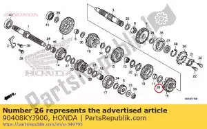 Honda 90408KYJ900 arruela, 25x32x1,0 - Lado inferior