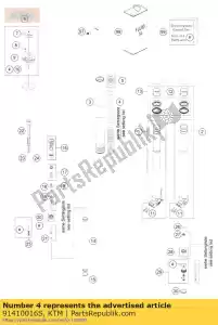 ktm 91410016S conjunto de molas 4,6n / mm - Lado inferior