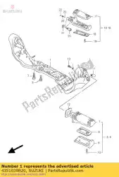 Here you can order the bracket comp,fr from Suzuki, with part number 4351039B20: