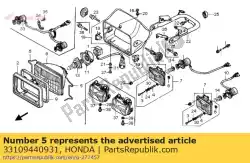 Here you can order the spring, unit holder from Honda, with part number 33109440931: