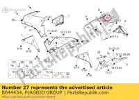 B044434, Piaggio Group, Decalcomania carena rsv4 aprilia rsv rsv4 1000 2011 2012 2013, Nuovo