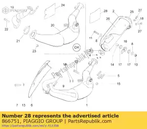 Piaggio Group 866751 protezione dal calore - Il fondo