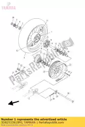 Qui puoi ordinare ruota fusa, posteriore da Yamaha , con numero parte 3D82533810P0: