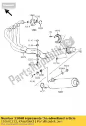 Tutaj możesz zamówić uszczelka, t? Umik con. Zx750-j1 od Kawasaki , z numerem części 110601213: