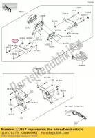 110570179, Kawasaki, 01 wspornik, p?yta boczna, lewa kawasaki  650 2017 2018 2019 2020 2021, Nowy