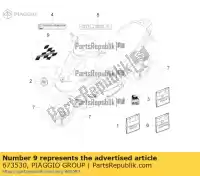 673530, Piaggio Group, Zelfklevend typeplaatje 