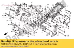 Here you can order the body comp., frame *nh303m from Honda, with part number 50100MERR60ZA: