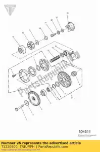 triumph T1220800 dynamo as reserve kit - Onderkant