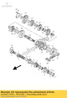 2426217E01, Suzuki, buisson, 3e entraîné suzuki gsf bandit s rf  ru su sa gsx fu gsxr r sua a ua u f w uf 25th anniversary special edition r750w rf600ru rf600r r1000 r600 r750 gsf1250nsnasa gsf650nsnasa gsx650f gsf1250nassa gsf1250sa 1250 650 600 750 1000 , Nouveau