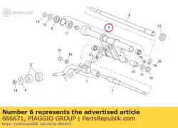 Aquí puede pedir elemento de conexión del motor de Piaggio Group , con el número de pieza 666671: