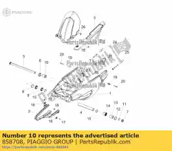 Qui puoi ordinare boccola di regolazione da Piaggio Group , con numero parte 858708: