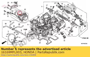 Honda 16169MFL003 rester, fil - La partie au fond