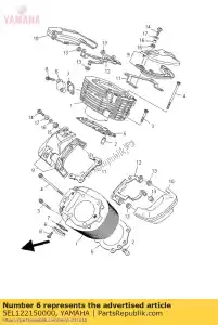 yamaha 5EL122150000 za?lepka, obudowa napinacza - Dół