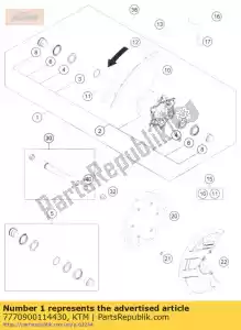 ktm 7770900114430 roue avant cpl.1,6x21 excel 14 - La partie au fond