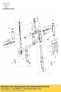 triumph T3010037 grommet; 15.5*6*11.5 - Bottom side