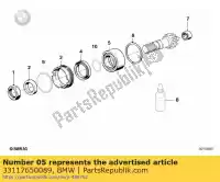 33117650089, BMW, ax bearing - 62x25x25,4      bmw  1100 1200 1996 1997 1998 1999 2000 2001 2002 2003 2004 2005 2006 2007 2008 2009, New