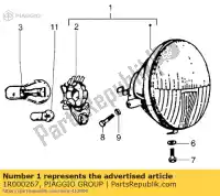 1R000267, Piaggio Group, farol vespa px vespa px zapm74100, zapm74101 zapm74200, zapm743d 125 150 200 1985 1992 2007 2008 2011 2016 2017 2018, Novo