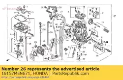 Aqui você pode pedir o tampa, acelerador em Honda , com o número da peça 16157MEN671: