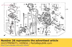 Tutaj możesz zamówić pokrywa, przepustnica od Honda , z numerem części 16157MEN671: