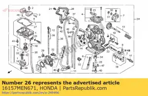 Honda 16157MEN671 pokrywa, przepustnica - Dół