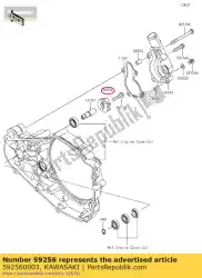 Here you can order the impeller kx450d6f from Kawasaki, with part number 592560003: