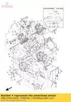 4NK149041000, Yamaha, carburador assy 4 yamaha xvz royalstar 1300, Novo