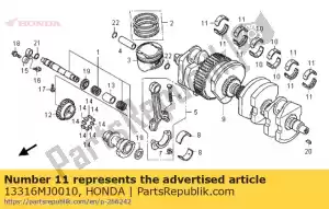 honda 13316MJ0010 ?o?ysko b, g?ówne (17mm) (?ó?te) - Dół