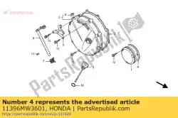 Aqui você pode pedir o junta, r tampa em Honda , com o número da peça 11396MW3601: