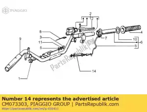 Piaggio Group CM073303 przek?adnia d?wigni gazu - Dół