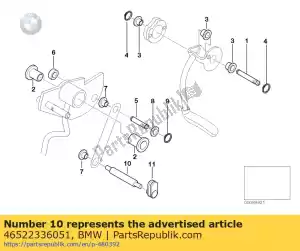 bmw 46522336051 pin - Bottom side