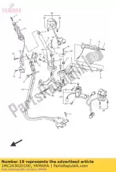 Here you can order the throttle cable assy from Yamaha, with part number 1MC263020100: