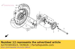 Qui puoi ordinare cerchione, ruota destra da Honda , con numero parte 42701KR3023: