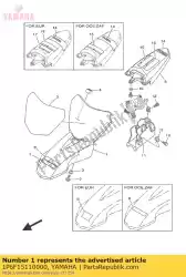 Ici, vous pouvez commander le garde-boue avant auprès de Yamaha , avec le numéro de pièce 1P6F15110000: