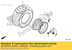 Aqui você pode pedir o porca, eixo, 14 mm em Honda , com o número da peça 90309HC4000: