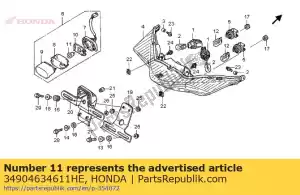 Honda 34904634611HE ampoule, r5w - La partie au fond