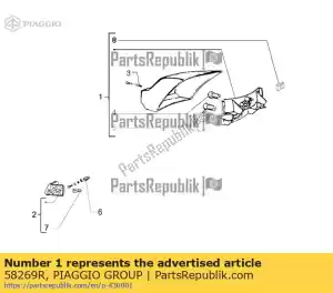 Piaggio Group 58269R achterlicht - Onderkant