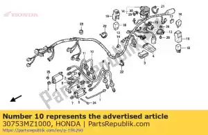 honda 30753MZ1000 cap assy. 3, high tension - Bottom side