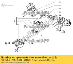 Tutaj możesz zamówić klatka rolkowa od Piaggio Group , z numerem części 500544:
