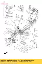 Aqui você pode pedir o fio, chumbo em Yamaha , com o número da peça 56PH21170000: