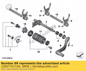 bmw 23007707146 interruptor inactivo - Lado inferior