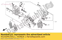 geen beschrijving beschikbaar op dit moment van Honda, met onderdeel nummer 45250MCHA11, bestel je hier online: