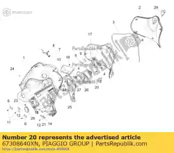 Tutaj możesz zamówić klapka wlewu paliwa od Piaggio Group , z numerem części 67308640XN: