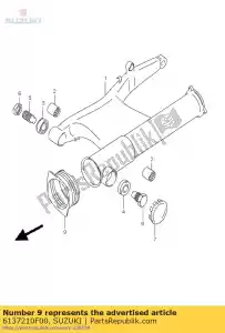 suzuki 6137210F00 laars, propeller - Onderkant